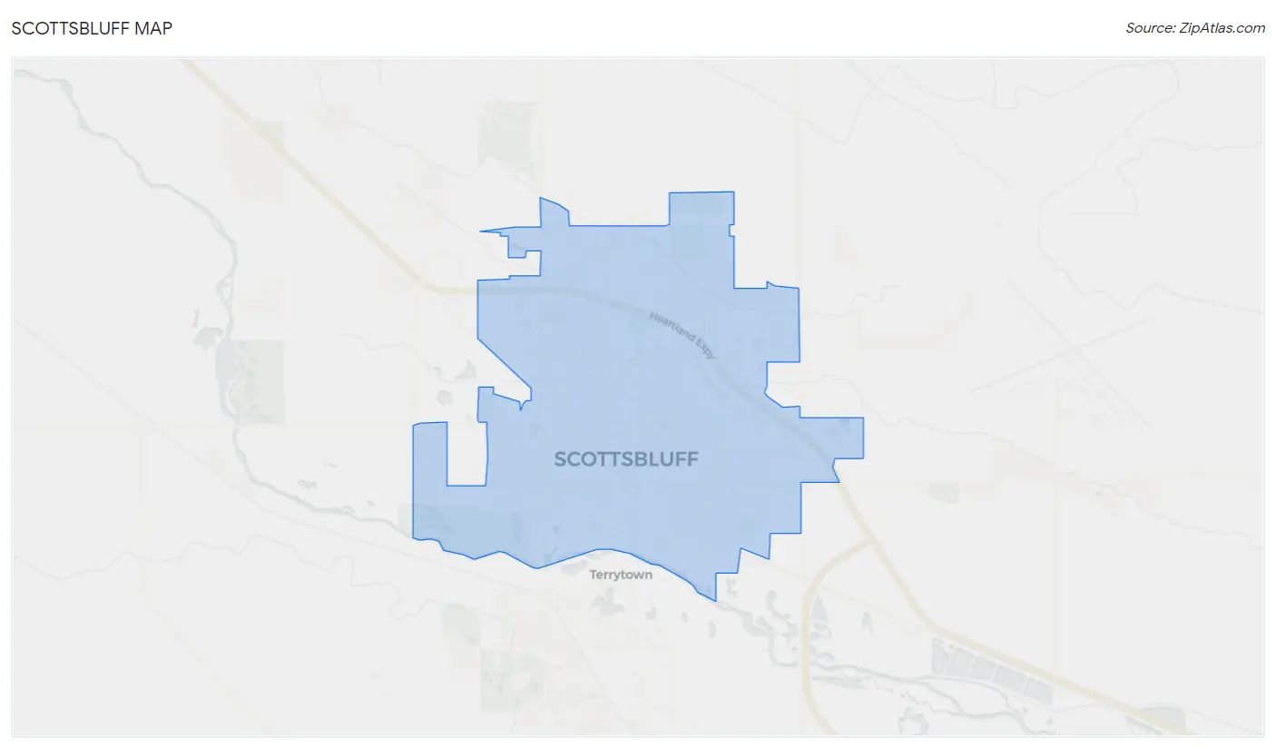 Scottsbluff Map