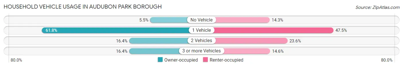 Household Vehicle Usage in Audubon Park borough