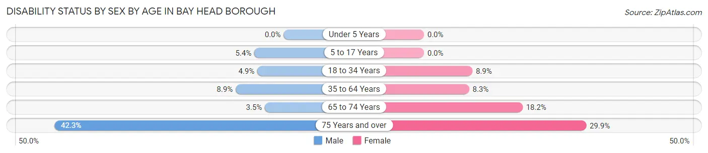 Disability Status by Sex by Age in Bay Head borough