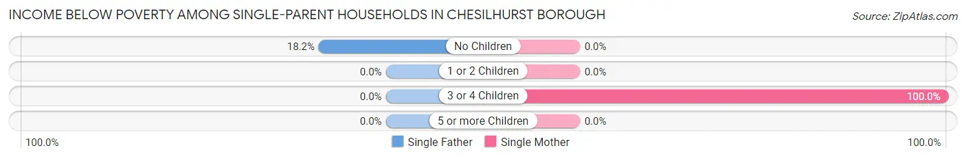 Income Below Poverty Among Single-Parent Households in Chesilhurst borough