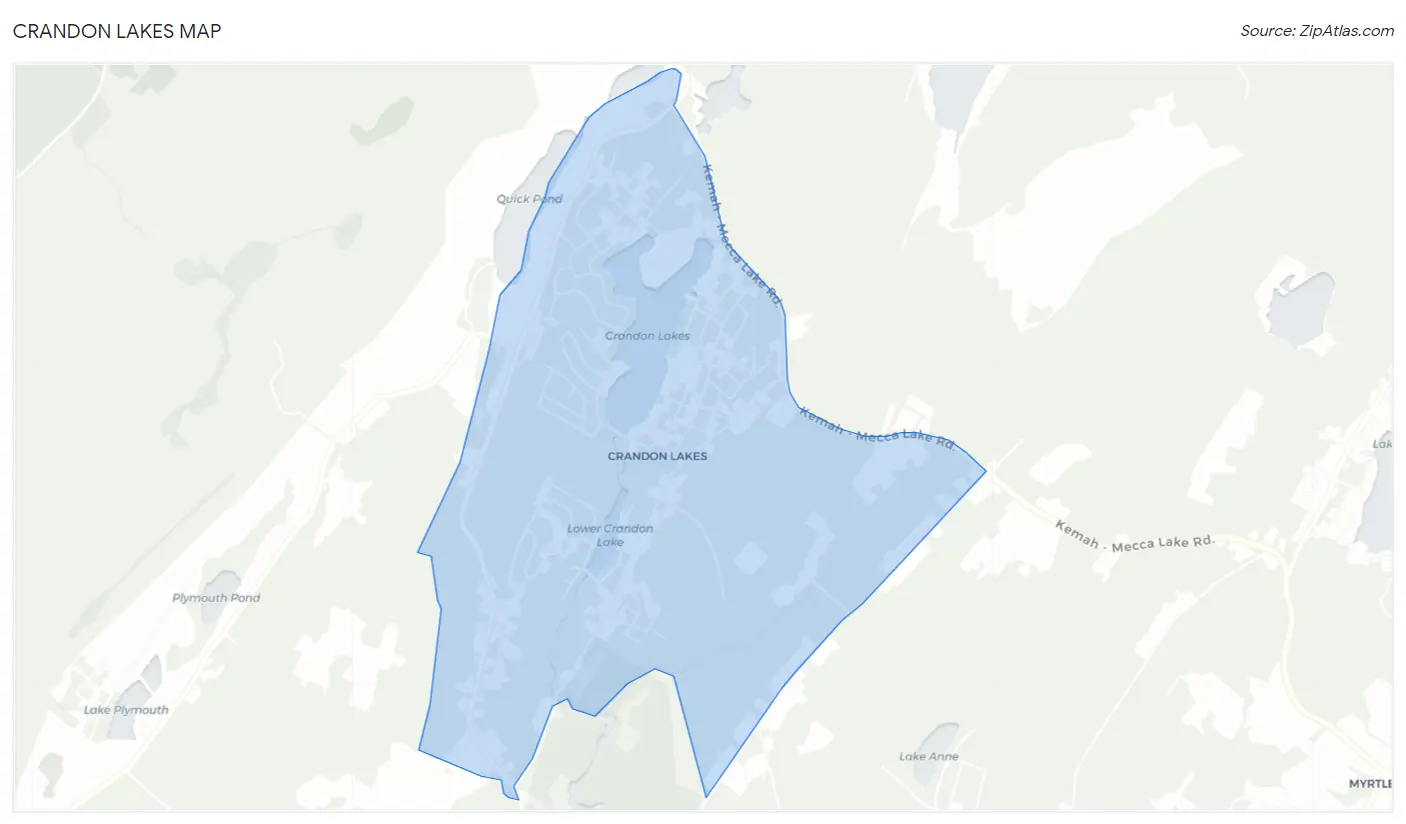 Crandon Lakes Map