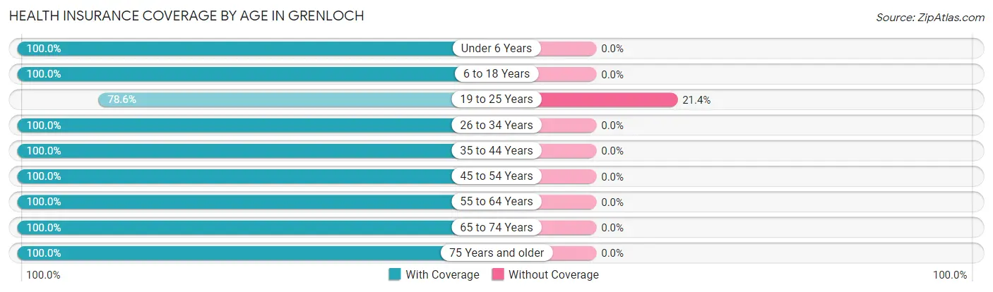 Health Insurance Coverage by Age in Grenloch