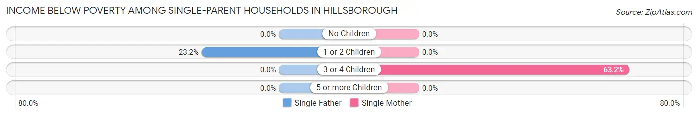Income Below Poverty Among Single-Parent Households in Hillsborough