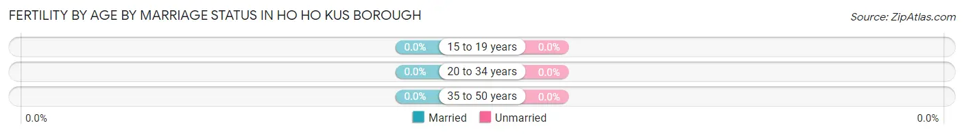 Female Fertility by Age by Marriage Status in Ho Ho Kus borough