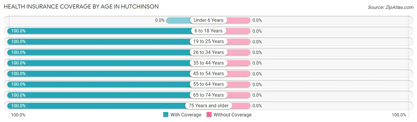 Health Insurance Coverage by Age in Hutchinson