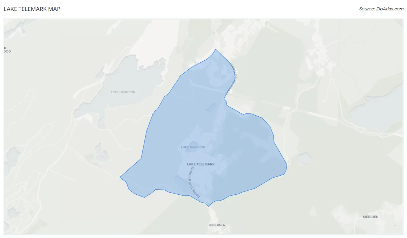 Lake Telemark Map