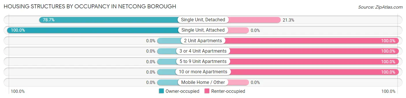 Housing Structures by Occupancy in Netcong borough