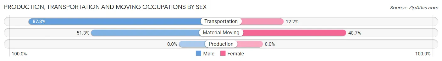 Production, Transportation and Moving Occupations by Sex in Netcong borough