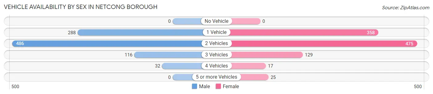 Vehicle Availability by Sex in Netcong borough