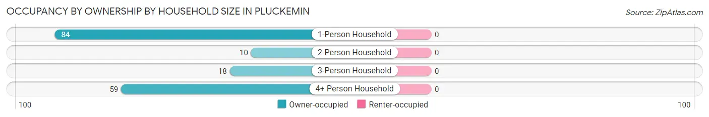 Occupancy by Ownership by Household Size in Pluckemin