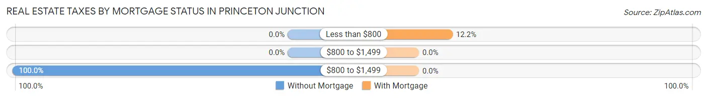 Real Estate Taxes by Mortgage Status in Princeton Junction