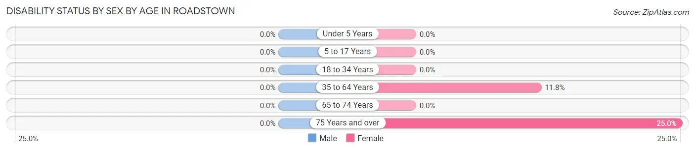 Disability Status by Sex by Age in Roadstown