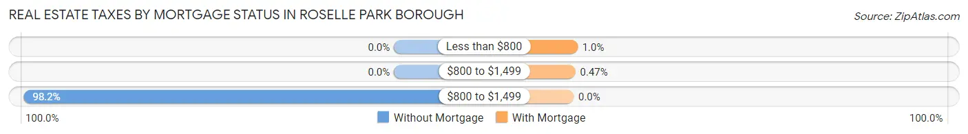 Real Estate Taxes by Mortgage Status in Roselle Park borough