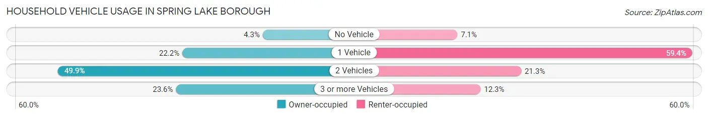 Household Vehicle Usage in Spring Lake borough