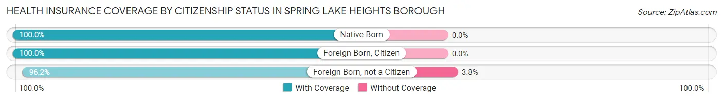 Health Insurance Coverage by Citizenship Status in Spring Lake Heights borough