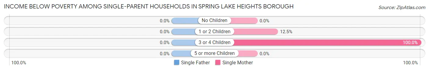 Income Below Poverty Among Single-Parent Households in Spring Lake Heights borough