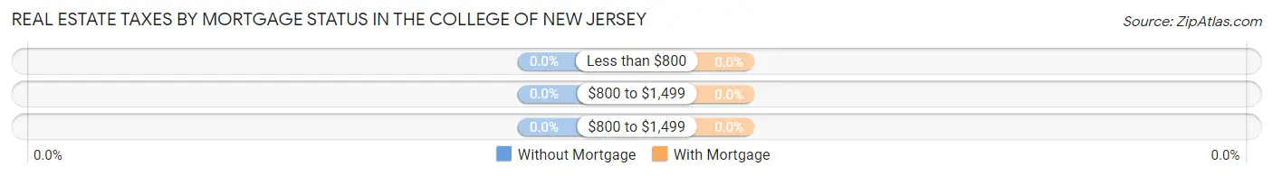 Real Estate Taxes by Mortgage Status in The College of New Jersey