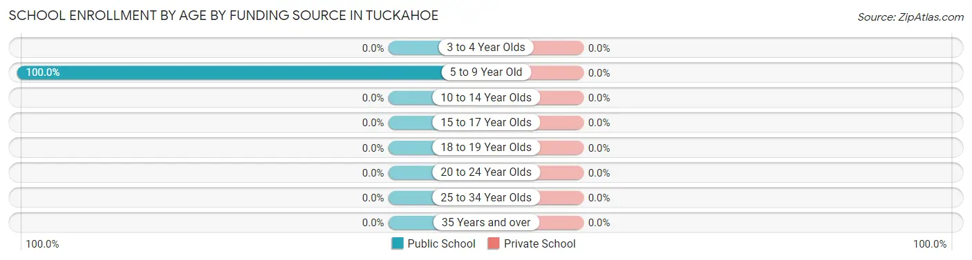 School Enrollment by Age by Funding Source in Tuckahoe