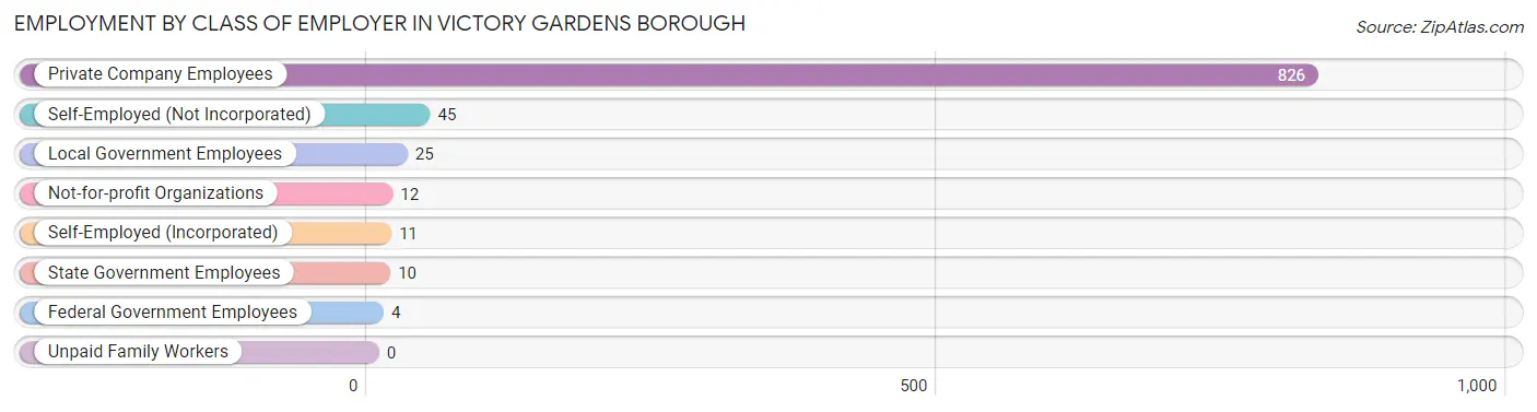 Employment by Class of Employer in Victory Gardens borough