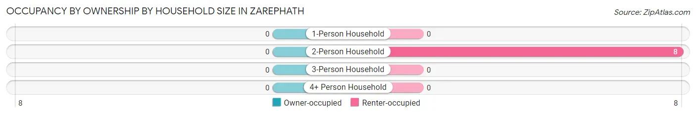 Occupancy by Ownership by Household Size in Zarephath