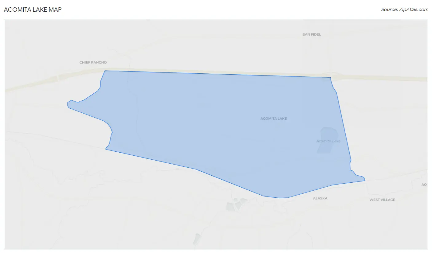 Acomita Lake Map