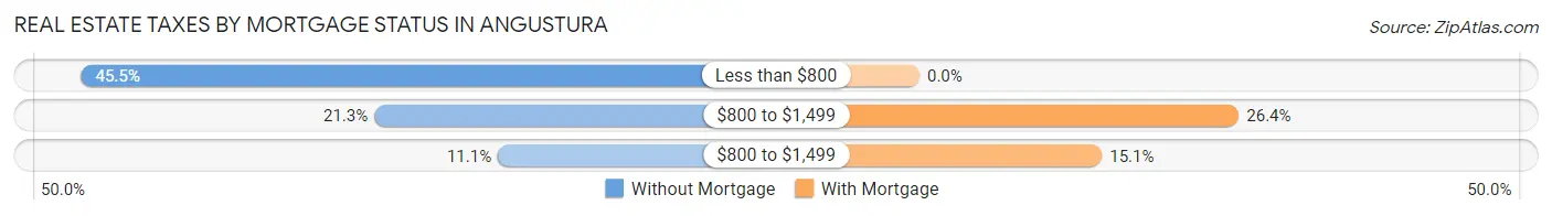 Real Estate Taxes by Mortgage Status in Angustura