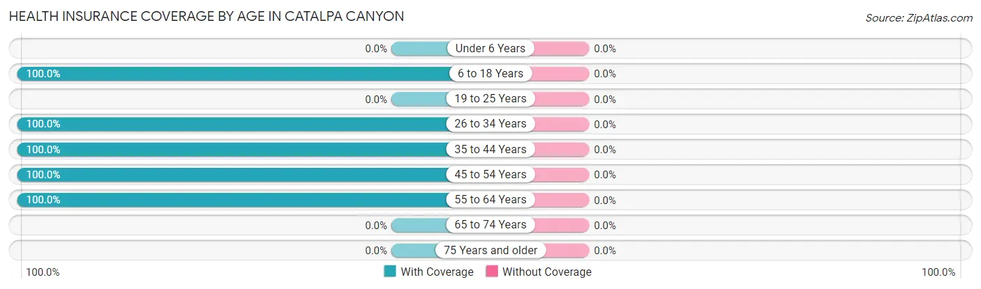 Health Insurance Coverage by Age in Catalpa Canyon