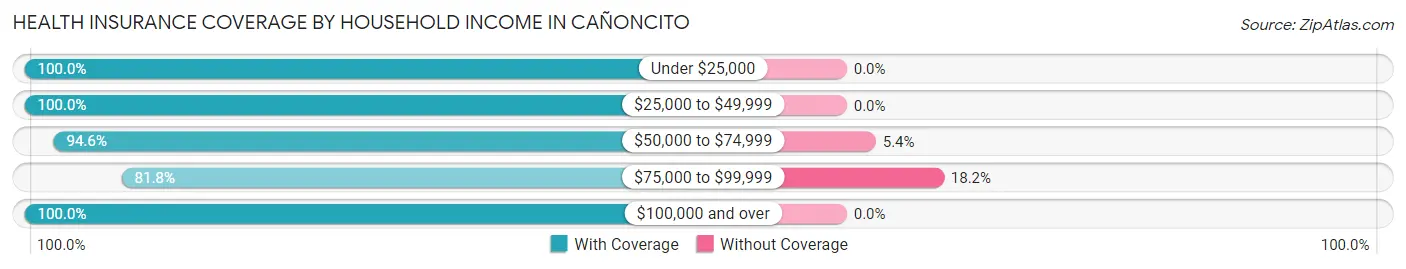Health Insurance Coverage by Household Income in Cañoncito