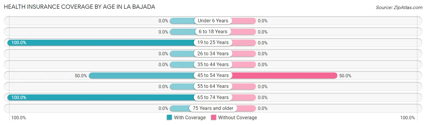 Health Insurance Coverage by Age in La Bajada