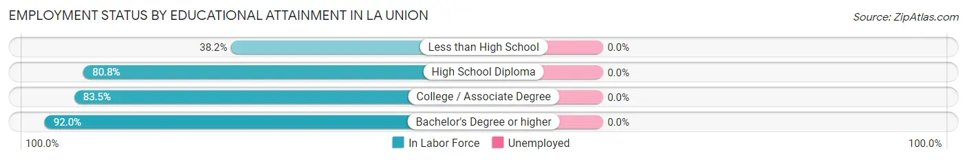 Employment Status by Educational Attainment in La Union
