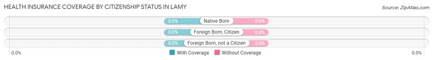 Health Insurance Coverage by Citizenship Status in Lamy
