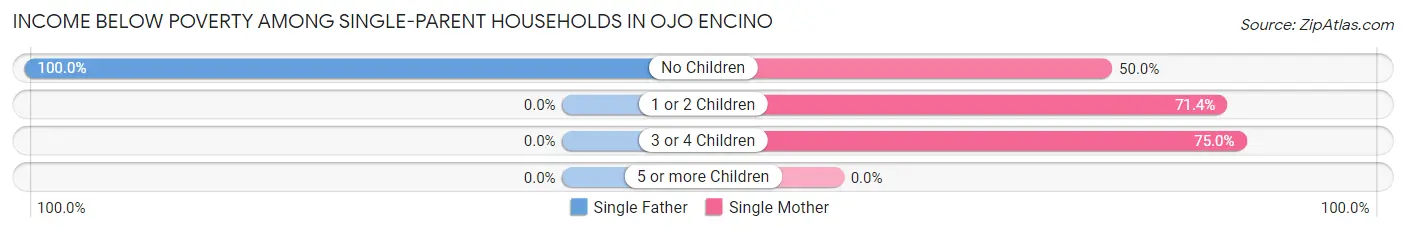 Income Below Poverty Among Single-Parent Households in Ojo Encino
