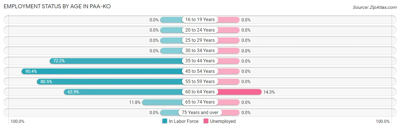Employment Status by Age in Paa-Ko
