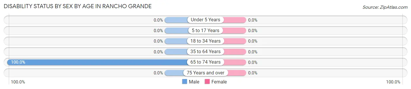 Disability Status by Sex by Age in Rancho Grande