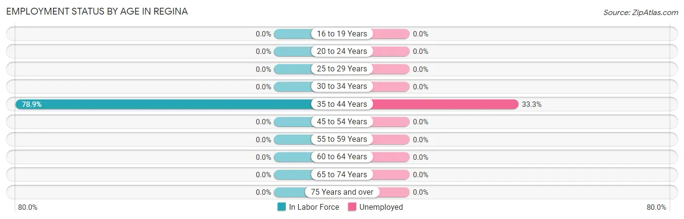 Employment Status by Age in Regina