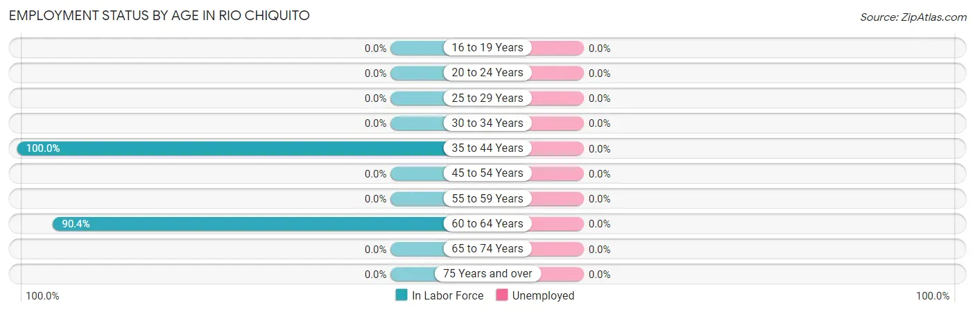 Employment Status by Age in Rio Chiquito