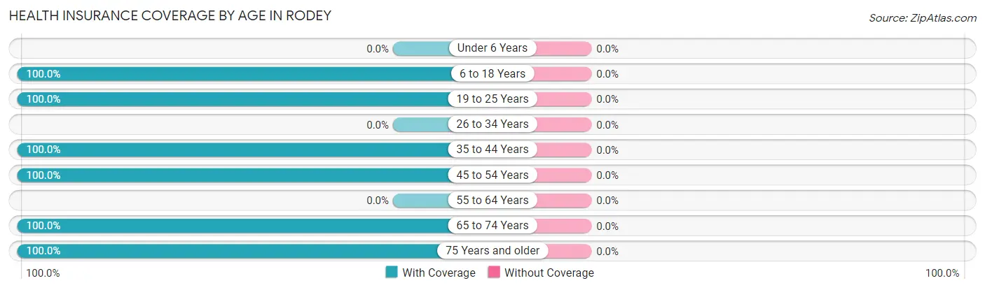 Health Insurance Coverage by Age in Rodey