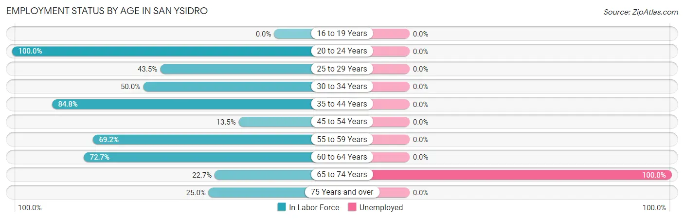 Employment Status by Age in San Ysidro