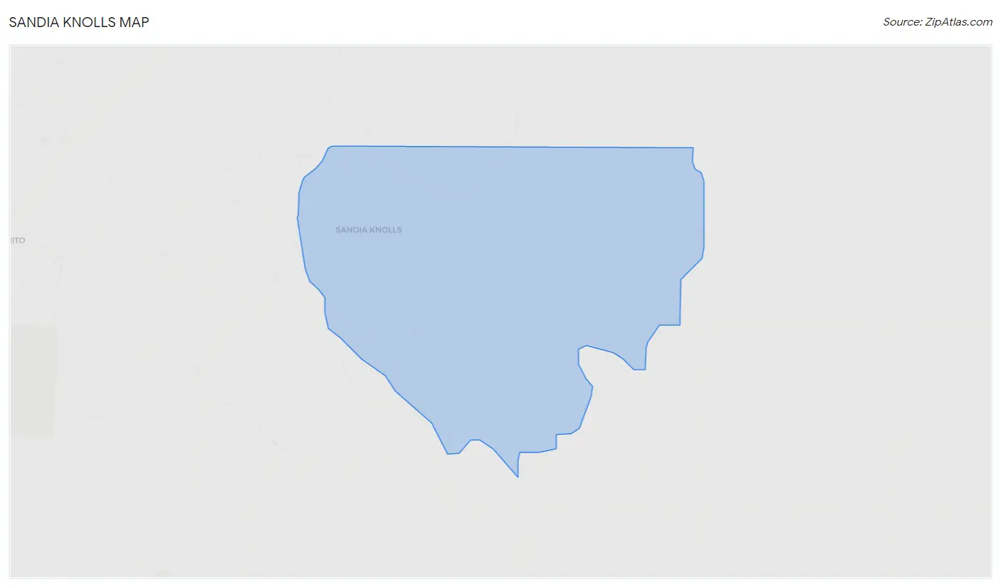 Sandia Knolls Map