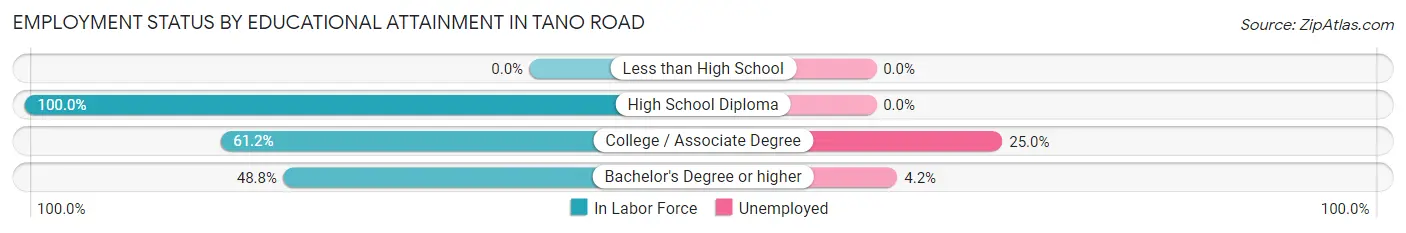 Employment Status by Educational Attainment in Tano Road