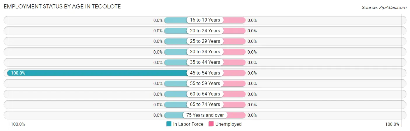 Employment Status by Age in Tecolote
