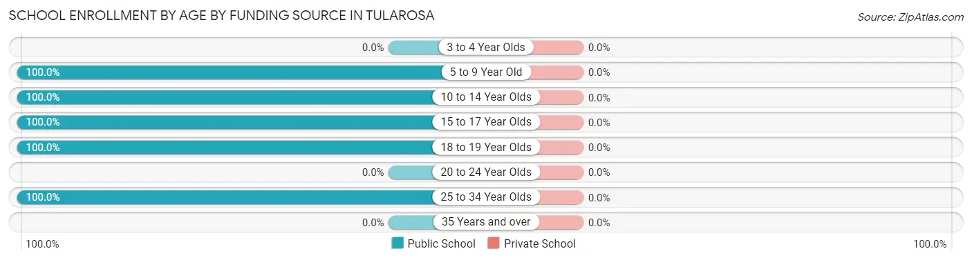 School Enrollment by Age by Funding Source in Tularosa