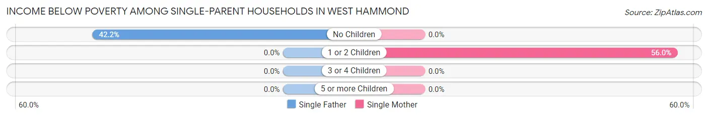 Income Below Poverty Among Single-Parent Households in West Hammond