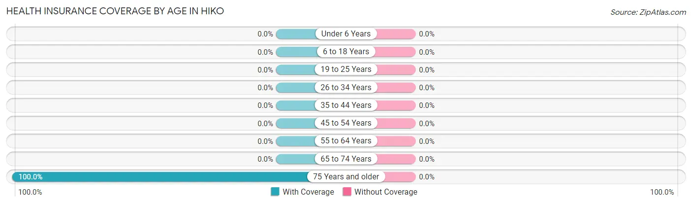 Health Insurance Coverage by Age in Hiko