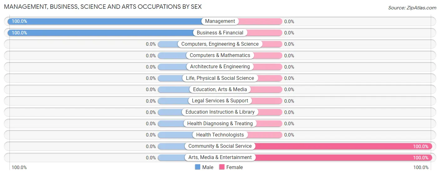 Management, Business, Science and Arts Occupations by Sex in Barryville