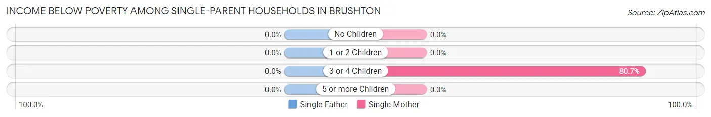 Income Below Poverty Among Single-Parent Households in Brushton