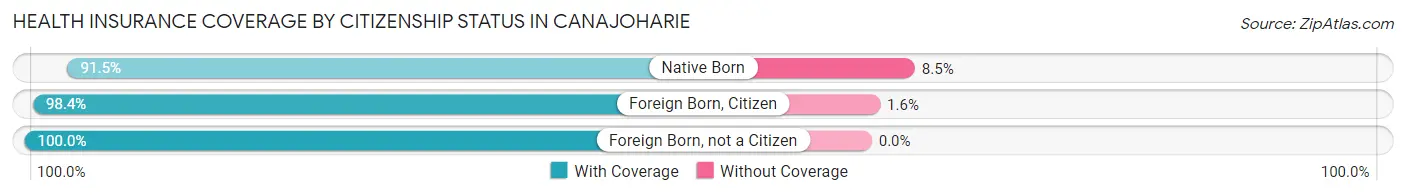 Health Insurance Coverage by Citizenship Status in Canajoharie