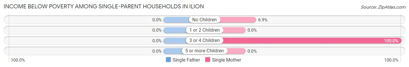 Income Below Poverty Among Single-Parent Households in Ilion