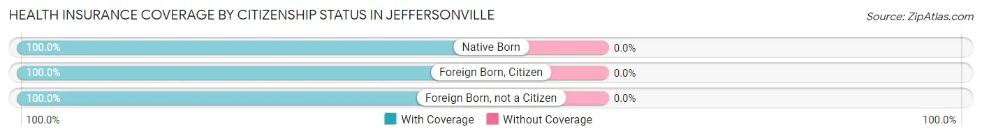 Health Insurance Coverage by Citizenship Status in Jeffersonville