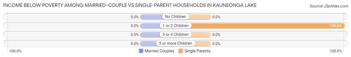 Income Below Poverty Among Married-Couple vs Single-Parent Households in Kauneonga Lake
